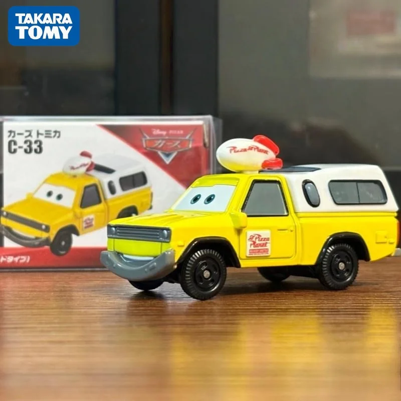 Фото Коллекционная модель автомобиля Takara Tomy Pixar Cars C 33 Тодд Пицца Планет, литая под давлением, для взрослых коллекционеров, декор для рабочего стола №4