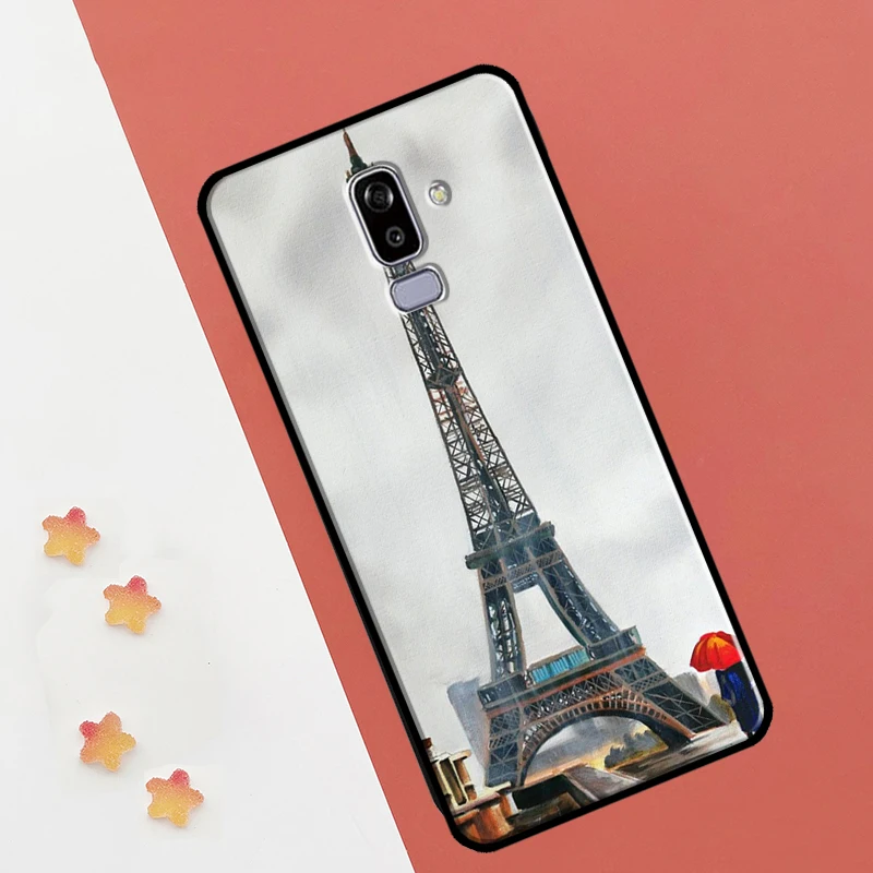 Red Umbrella Eiffel Tower Case For Samsung Galaxy J7 J5 J3 2017 J1 A3 A5 2016 J4 J6 Plus J8 A7 A9 A6 A8 2018 Coque images - 6