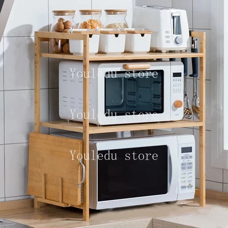 Новая Полка для хранения кухонных столешниц Многоуровневая бамбуковая