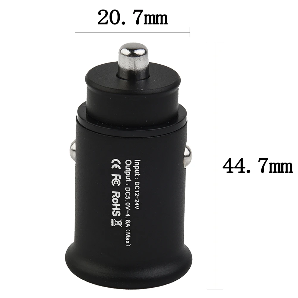 

Автомобильное зарядное устройство с двумя USB-портами, 4,8 дюйма, дюйма