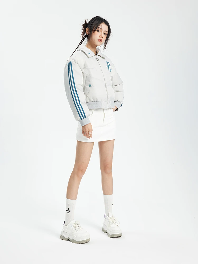 Короткий пуховик Женский дизайн Одежда на хлопковой подкладке Маленькая зимняя