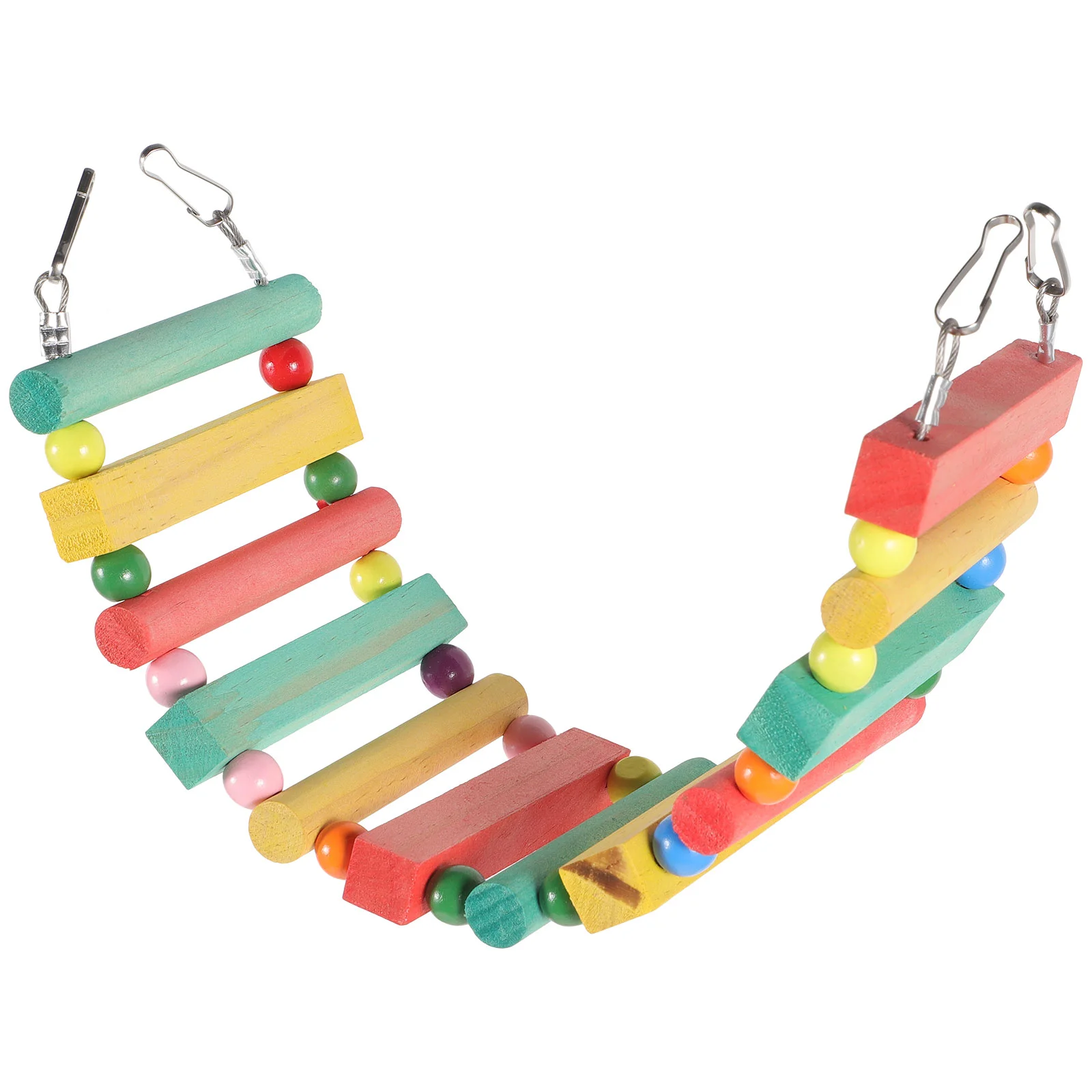 

Colorful Wood Parrot Climbing Ladder Wooden Bird Climbing Ladder Parrot Toys