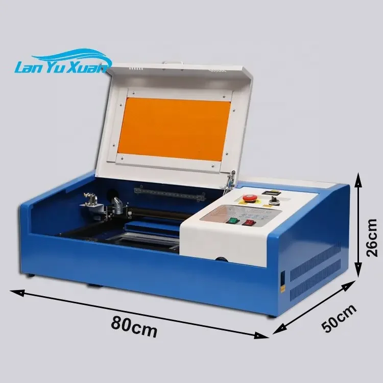 Мини-лазерная гравора Kleine Mini Co2 40 Вт лазерная резиновая штамп Гра) machine 3020