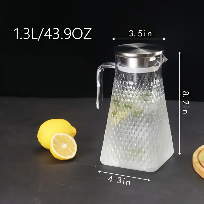 

HMTX 1pc Acrylic Tie Pot, High Temperature Cold Kettle, Restaurant Juice Drink Pot, Plastic Cold Kettle, Household Transparent T