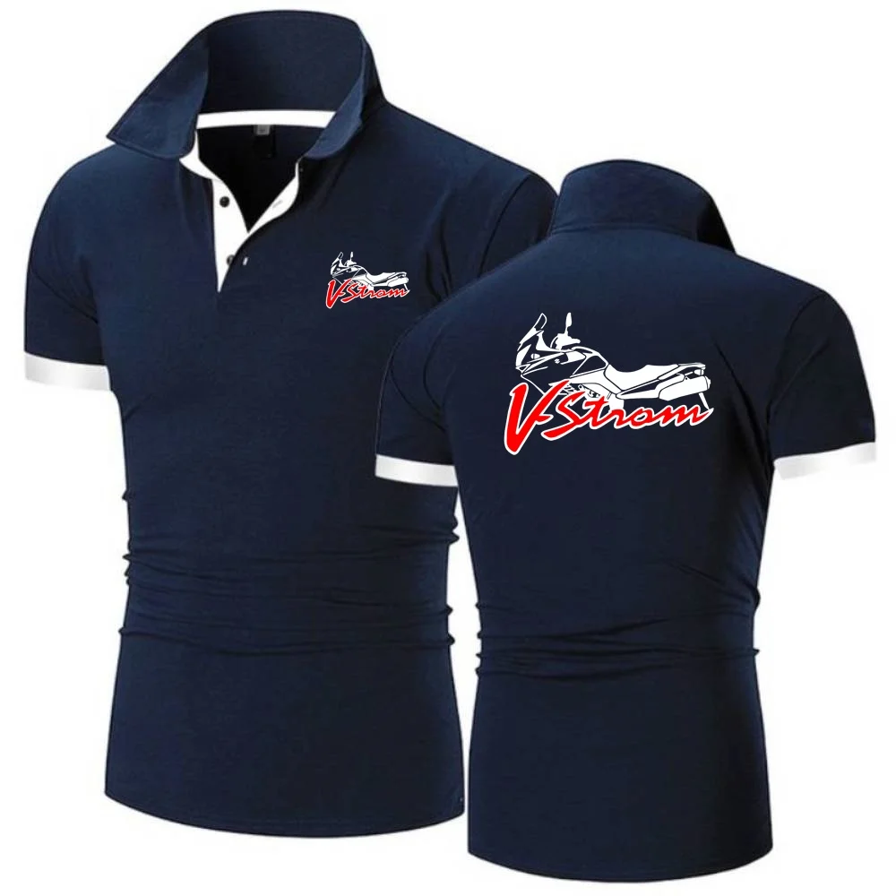 Мужские рубашки поло мотоциклетная футболка V-Strom DL 650 логотип Motorsport Team Suzukies