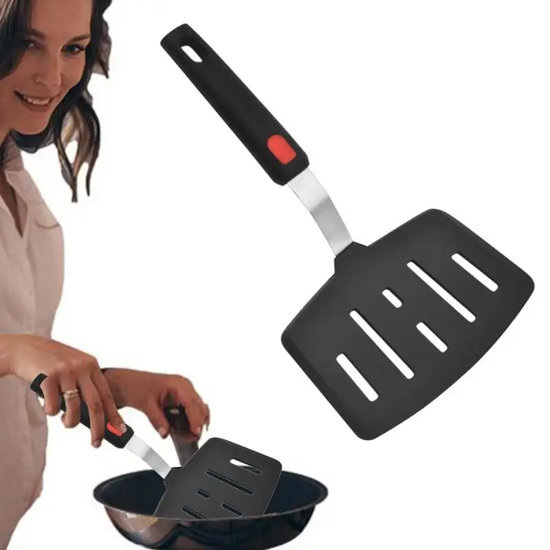 

Frying Spatula Portable Silicone Cooking Turner For Baking And Frying Heat-Resistant Frying Pan Spoons Kitchen Cooking Utensils