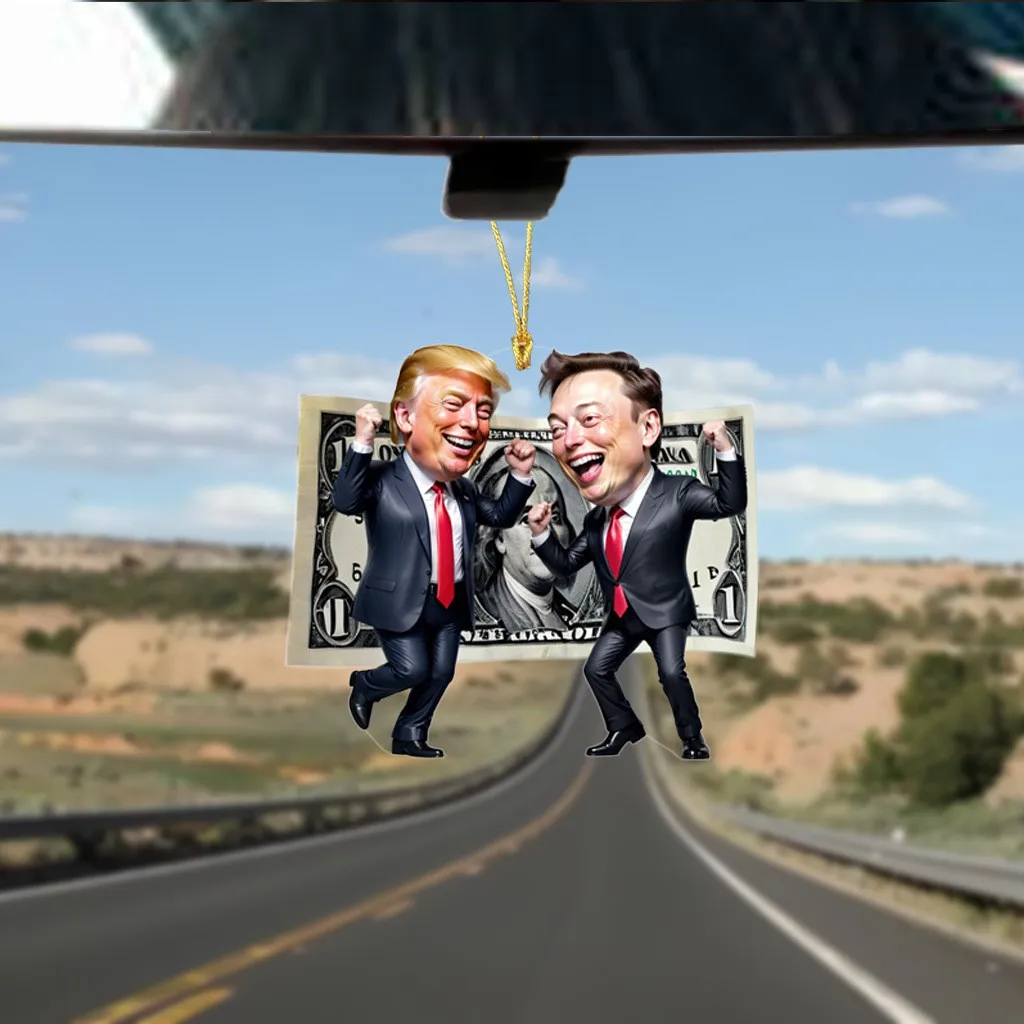 1 шт. новый креативный акриловый кулон Трамп и мускус праздничный с