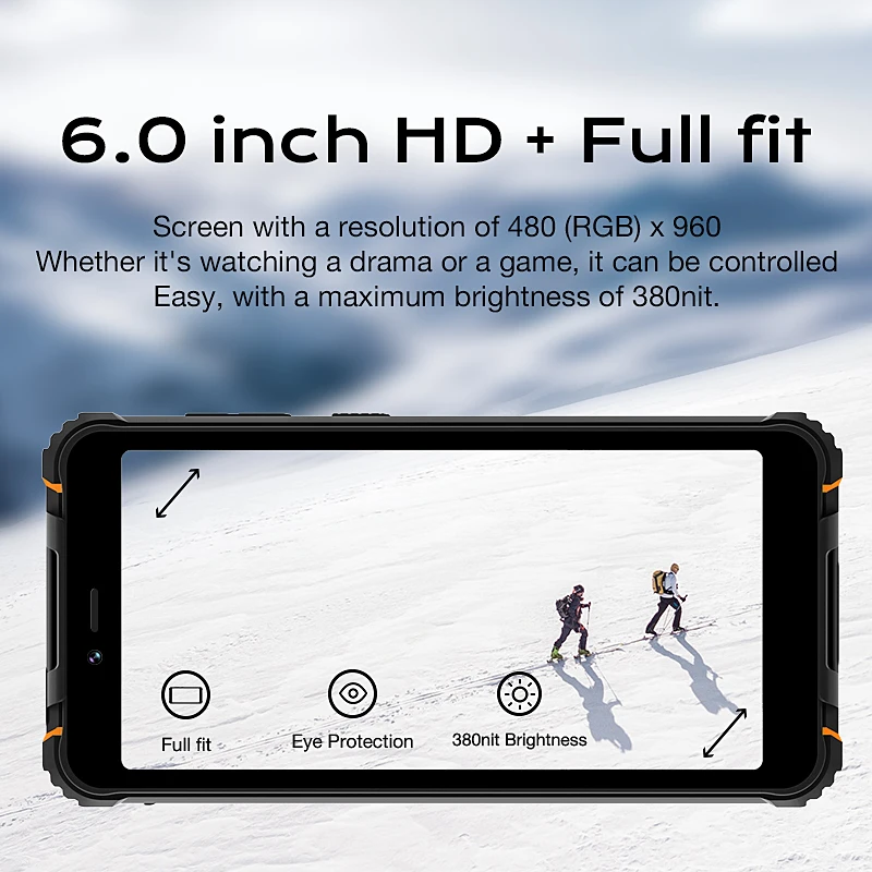 Смартфон Hotwav T5 Pro 4G прочный Android 12 OS MTK6761 6 0 дюйма 4 + 32 ГБ 7500 мА · ч 13 МП основная