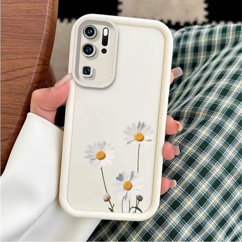 Фото Модный гибкий чехол Daisy Bloom для Huawei P30 Pro с ударопрочными функциями, подходит для P 60, 40, 30, 70 20, 50 Pro lite №5