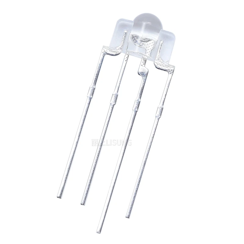 1000 шт./пакет 3 мм RGB СВЕТОДИОДНЫЕ излучающие диоды 4 контакта полноцветные красные