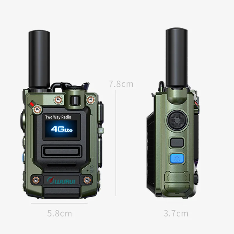 Wurui K300 Military xinpoc （no platform fee） POC walkie talkie 4G long range radios Two way radio Phone Police Global intercom enlarge
