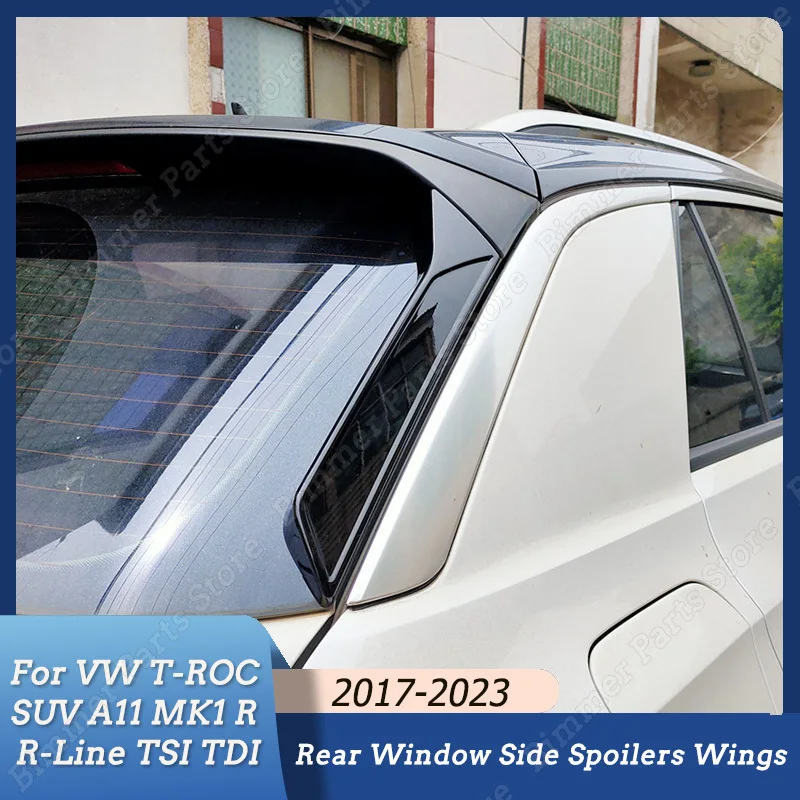 Новинка, боковые Спойлеры заднего стекла, наборы крыльев для кузова, аксессуары для тюнинга VW T-ROC SUV A11 MK1 R-Line TSI TDI 2017-2023 ABS