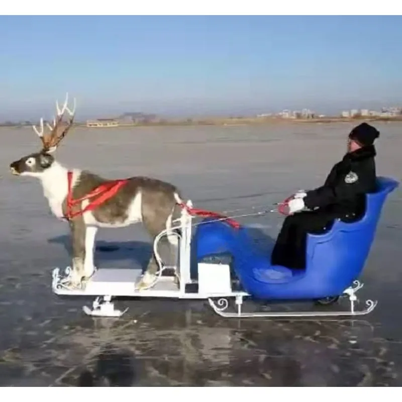 2024 пластиковые сани для снега Рождественские детей уличные рождественские оленя