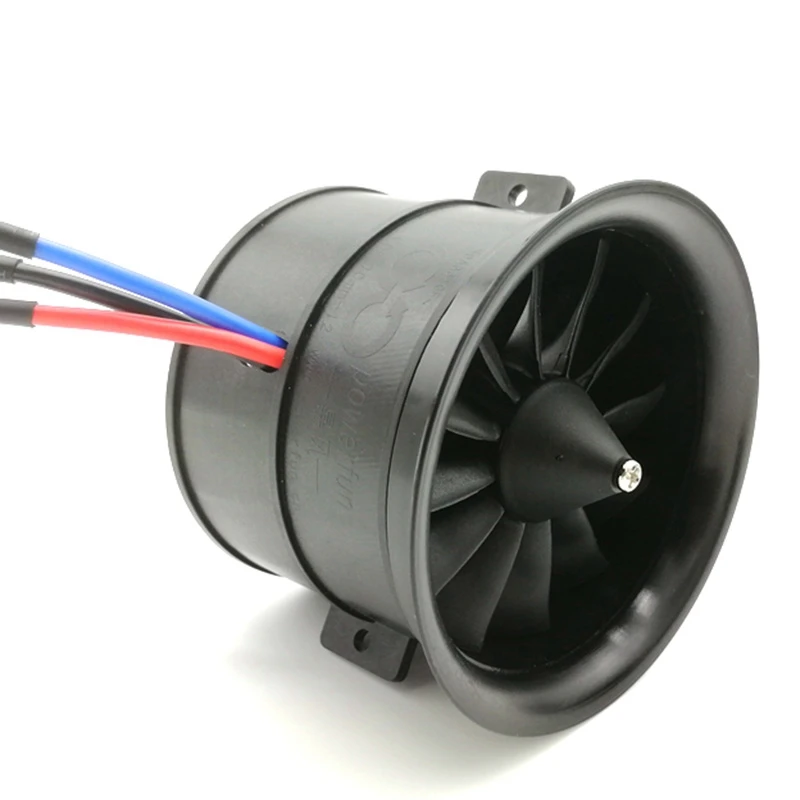 POWERFUN 70 мм 12 лезвий Ducted Fan EDF Unit с 4S 3400KV бесщеточный двигатель для радиоуправляемого