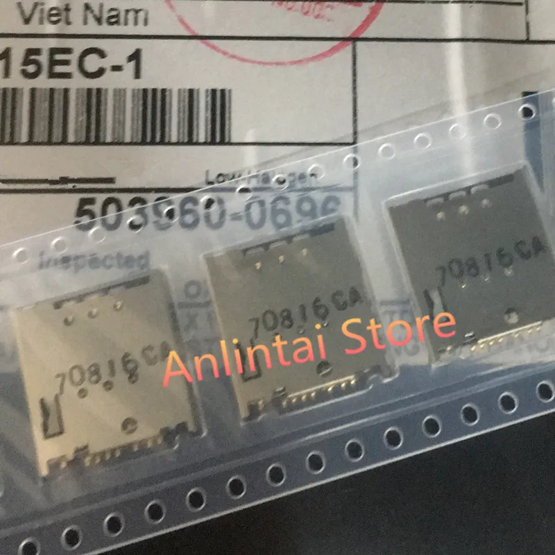 10 шт. разъем 5039600696 503960 -0696 Картка Conn Micro SD SKT 6 POS CONN MICRO SIMM PUSH-PUSH