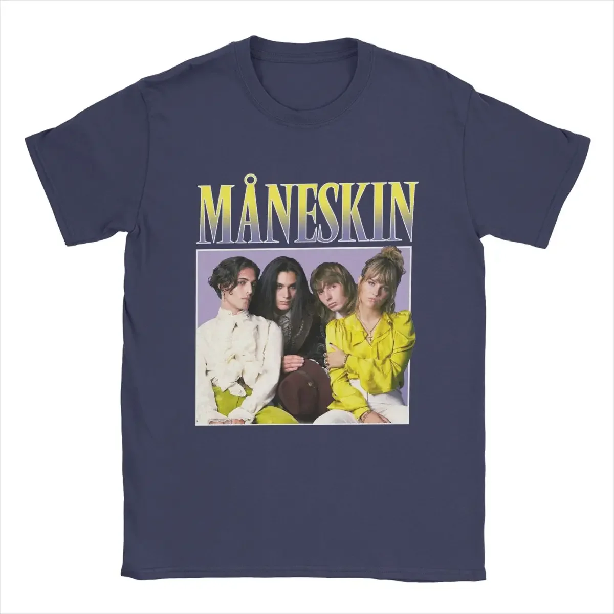 Мужская футболка с коротким рукавом и круглым вырезом