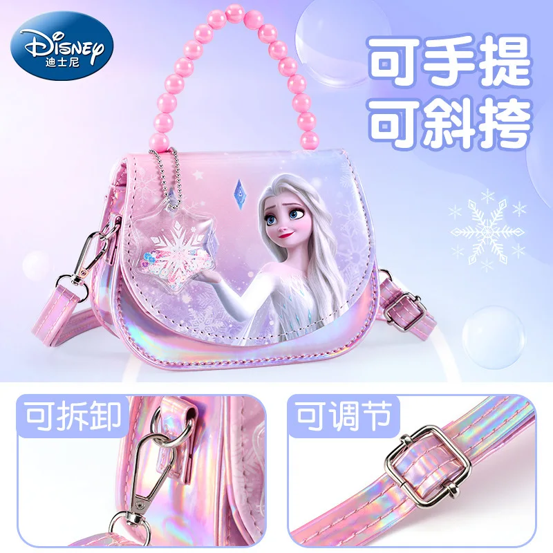 2023 New High Quality Luxury Disney Frozen Girls' Handbag, Princess Elsa Disney Crossbody Bag