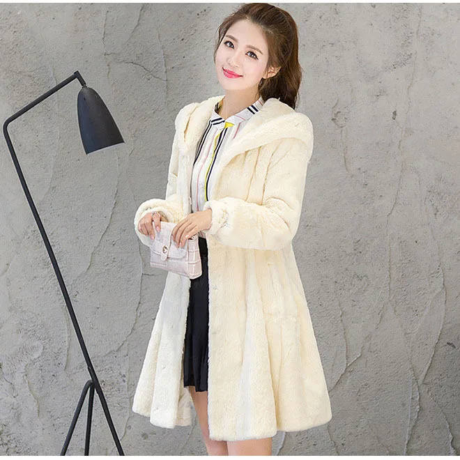 Women real mink coats female mink fur coat genuine long fur coat ladies winter clothes oversize 6xl 5xl 7xl Imitation fur coats