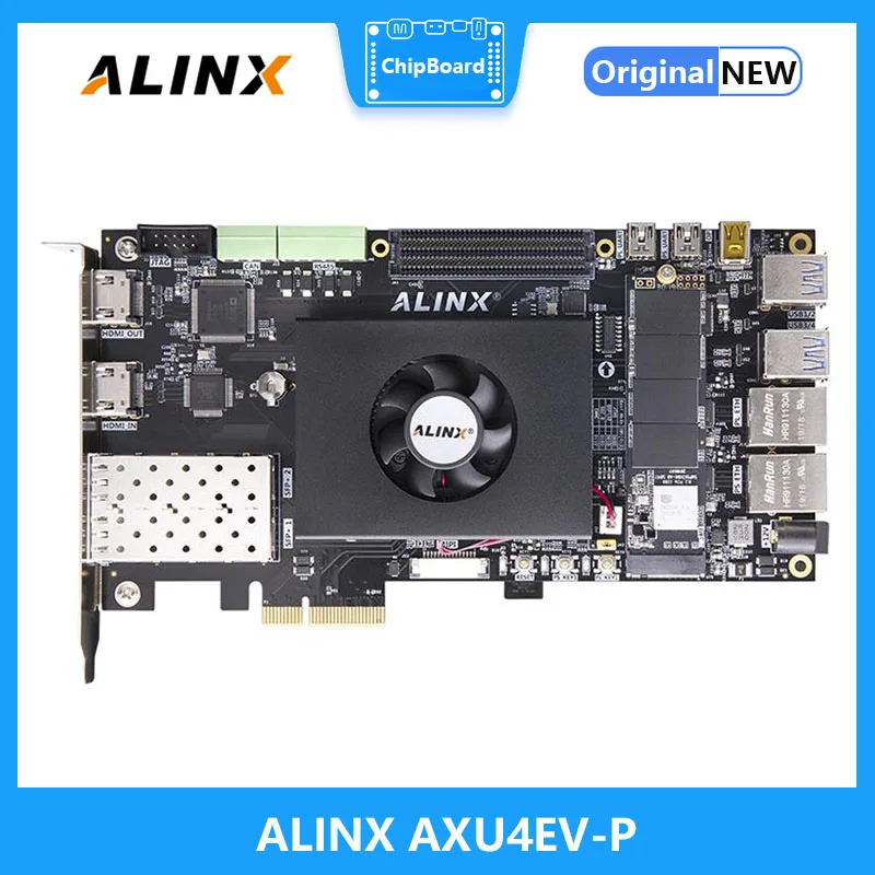 

ALINX AXU4EV-P: Xilinx Zynq UltraScale + MPSoC ZU4EG FPGA Board PCIe3.0 H.265 Car ADAS Vitis-AI