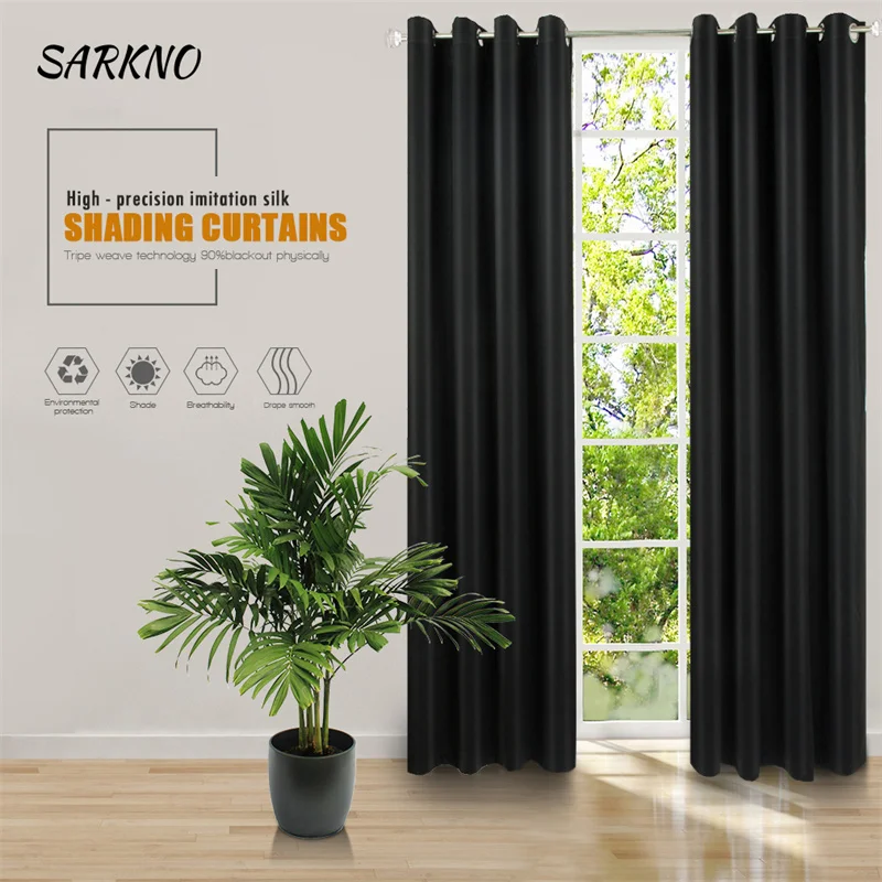 

High Quality Kitchen Curtains for Living Room Window Curtain Blackout Curtains for Bedroom High Shading Built-in Cloth Curtain