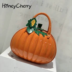 Женская сумка-мессенджер в форме тыквы, весна-лето