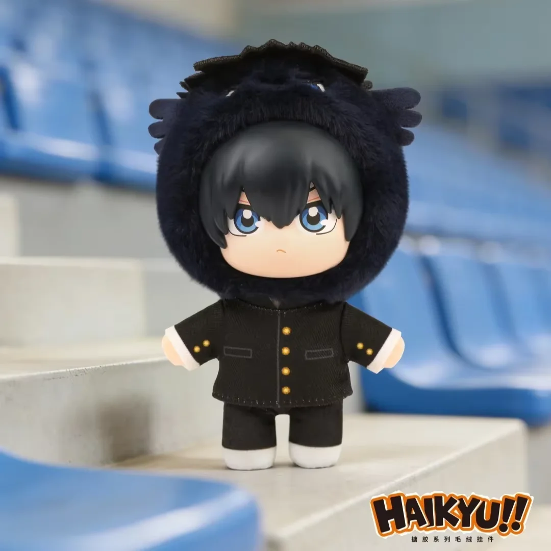 Фото Серия Haikyuu EAKI: Коллекционные фигурки-сюрпризы (Blind Box) из мягкого винила и плюша — Шойо, Хината, Тобио. Брелоки-подвески. №4