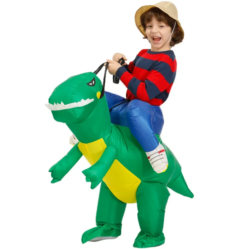

Kids Child Inflatable Dinosaur Costume Anime Mascot Dress Suit Halloween Purim Christmas Party Cosplay Costumes for Boys Girls