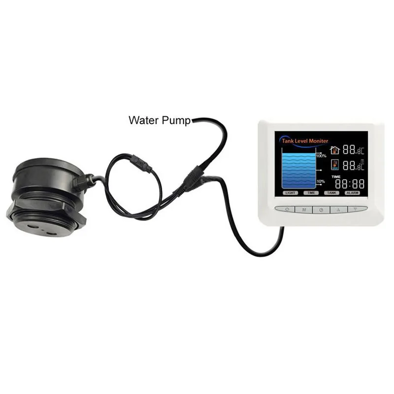 

Real-time Display Pump Ultrasonic Water Tank Level Meter Controller for Water