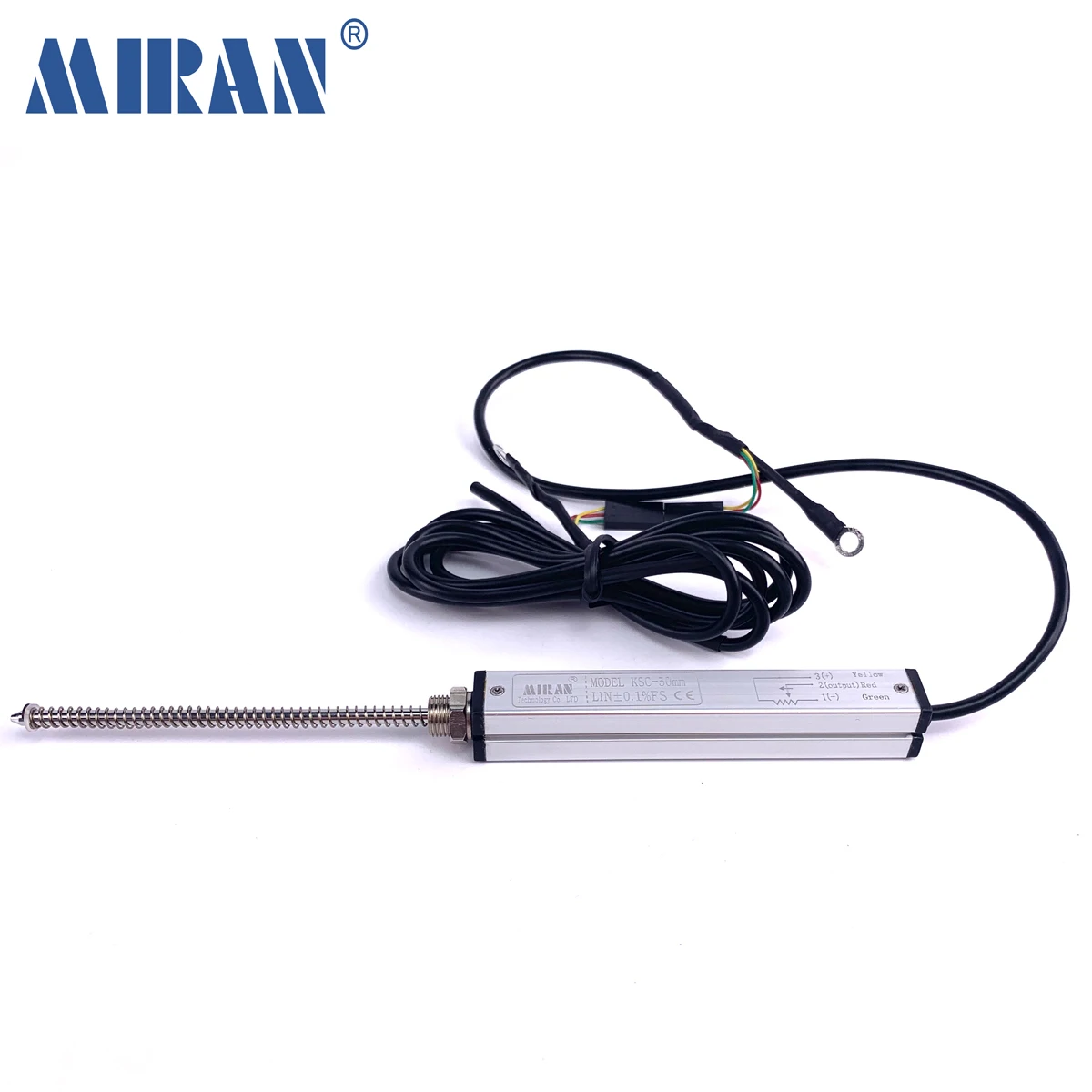 MIRAN KSC Stroke 5-100mm Miniature Automatic Reset Linear Displacement Sensor Position Transducer Electronic Ruler Output