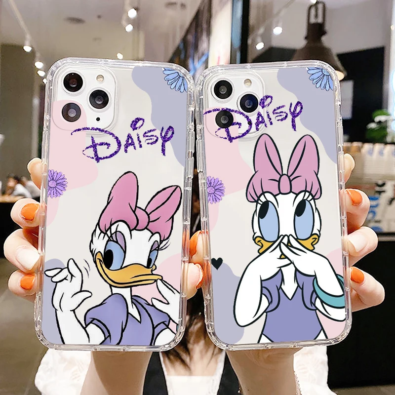 

Disney Funny donald duck Phone Case For Apple iPhone 14 13 12 11 SE XS XR X 7 8 6 5 Pro Plus MAX 2020 Transparent Cover