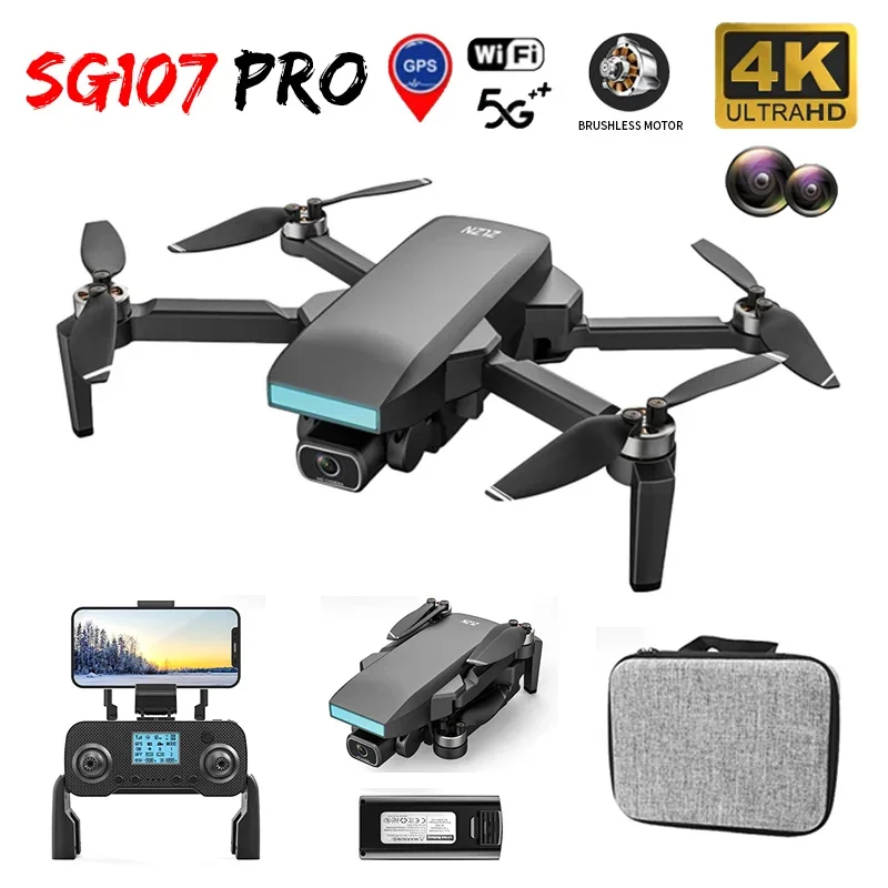 

New SG107 Pro Quadcopter Boy Toy Gift Drone 4K Profissional ESC HD Camera GPS WIFI FPV Brushless Motor Auto Return Rc Dron