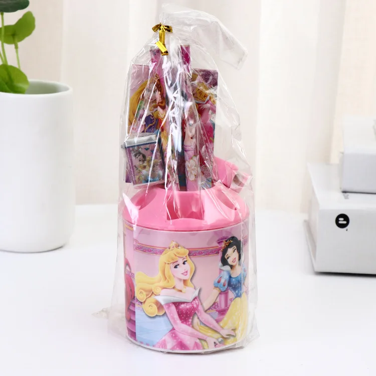 

8-piece set of Disney Korean hand-held pen holder children's stationery set kindergarten school supplies holiday gift prizes
