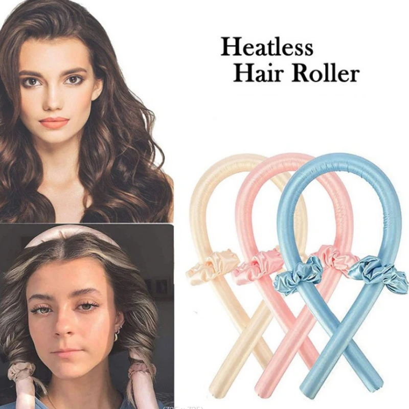 

Hair Curlers Female Hair Tools Silk Curling Band Heatless Hair Curlers Wave Formers Wet and Wavy Bundles Curl Bar