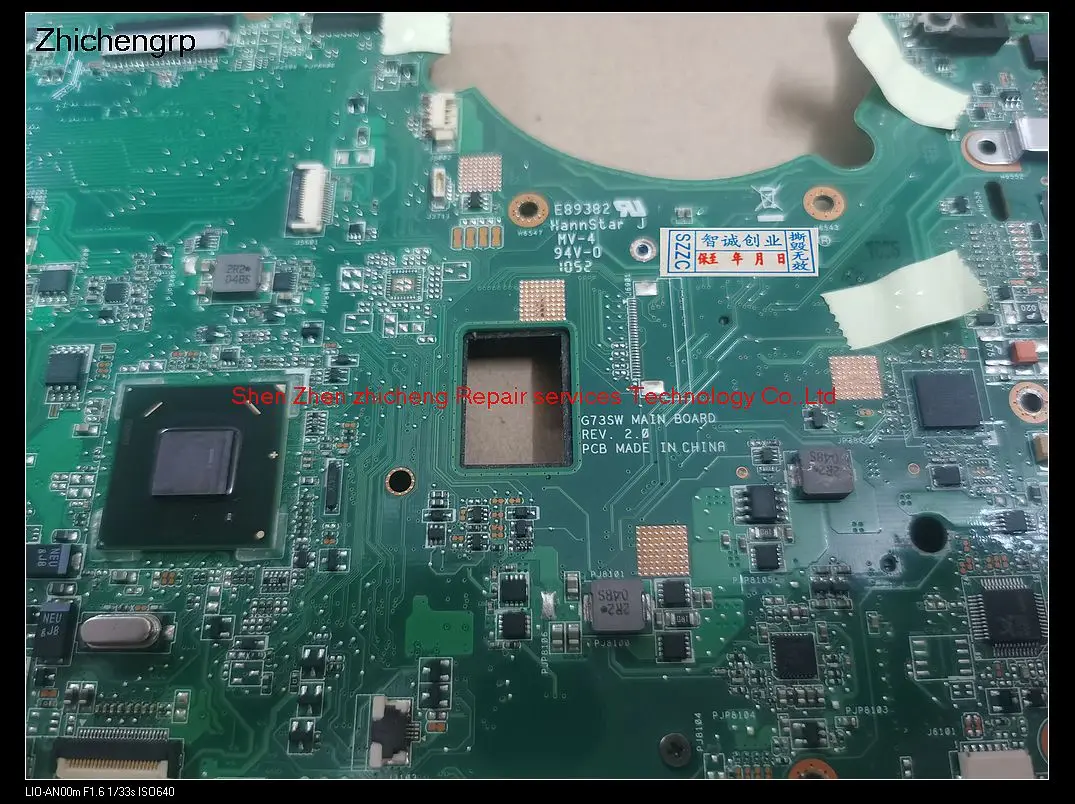 ОСНОВНАЯ ПЛАТА ДЛЯ НОУТБУКА ASUS G73SW REV 2.0 HM65 DDR3 2D 4 СЛОТА ДЛЯ ОПЕРАТИВНОЙ ПАМЯТИ, ДИСКРЕТНАЯ ГРАФИКА, ПОЛНОСТЬЮ ПРОТЕСТИРОВАННАЯ.