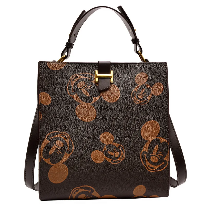 

Disney Mickey mouse Women's bag cute minnie messenger bag shoulder messenger bag fashion check ladies chain bag cartoon handbag