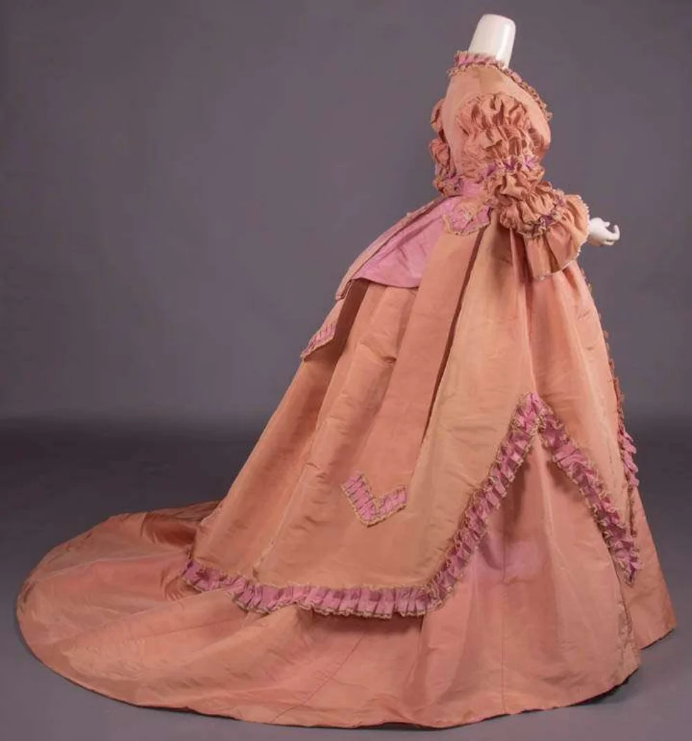 Халат 1868-х годов A La Francaise бальное платье Марии-Антуанетты викторианское