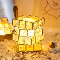 nordic art decor crystal lamp beautiful room decoration living room home decoration bedside night light table decoration gift