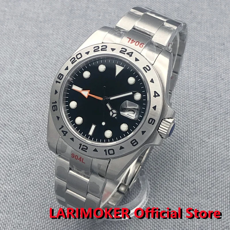 

Часы LARIMOKER NH34A(GMT) DG3804(GMTt) Мужские автоматические, Юбилейный браслет, сапфировое стекло, 40 мм/43 мм