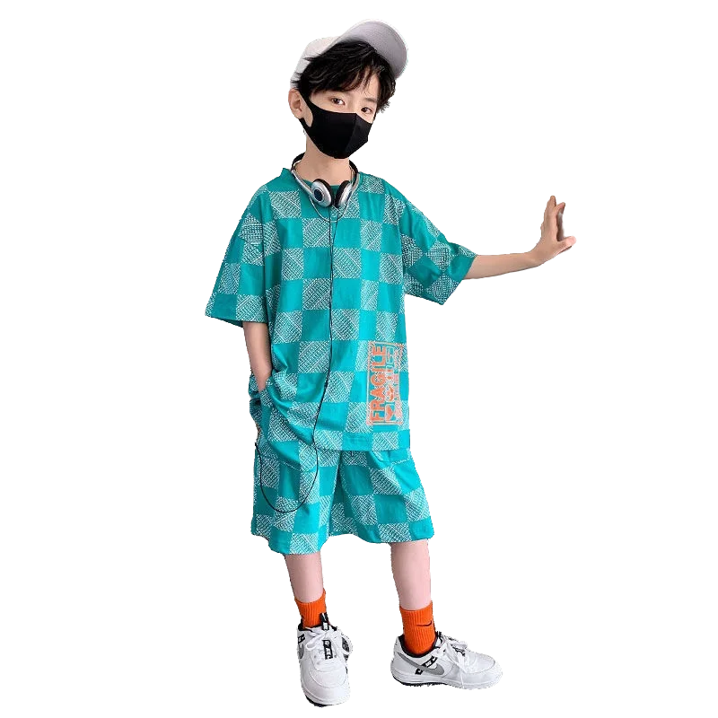 

Футболка с коротким рукавом и штаны для мальчиков, на возраст 5-14 лет