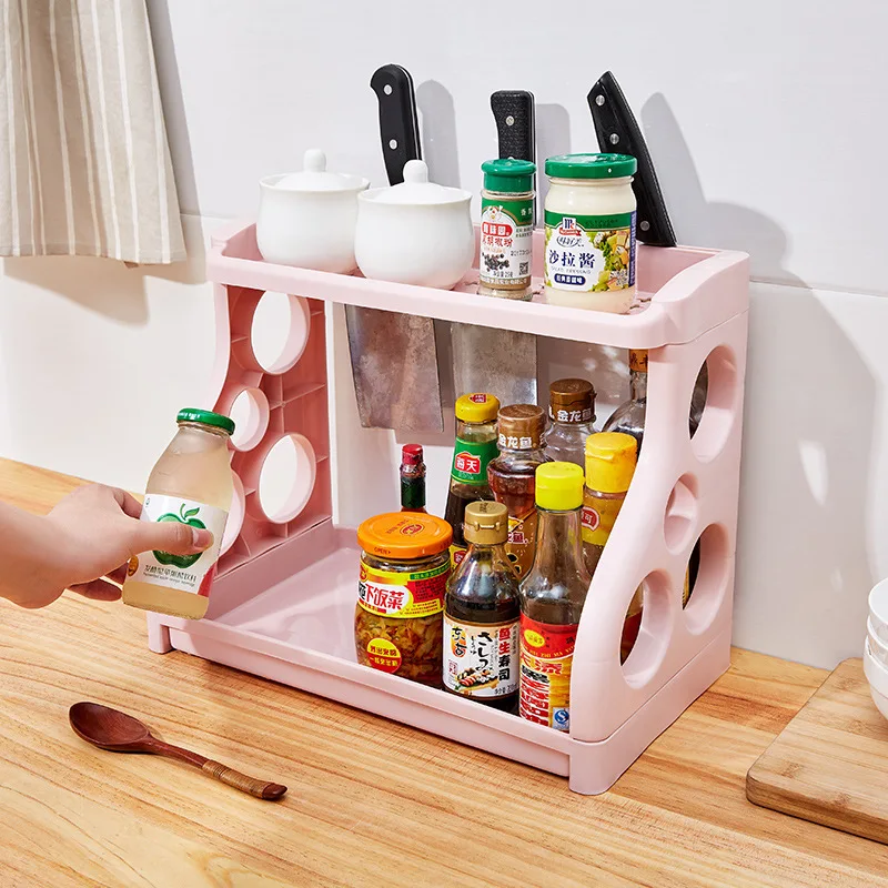 

Kitchen supplies floor drain knives, bowls and chopsticks rack storage rack seasoning kitchen knife storage rack