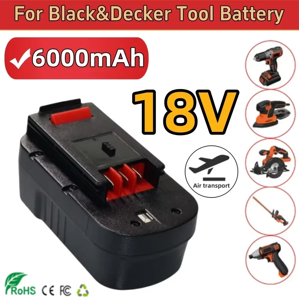 НОВЫЙ аккумулятор HPB 18 В 6000 мАч для инструментов Black Decker Hpb18 Fs180 A1718 A18NH BD18PSK EPC18 HP188F2B