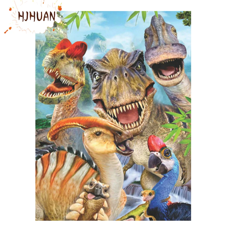 

Full Square/round Diamond dinosaur animal 5D DIY Diamond Painting Embroidery Cross Stitch Rhinestones Painting Decorart pictures