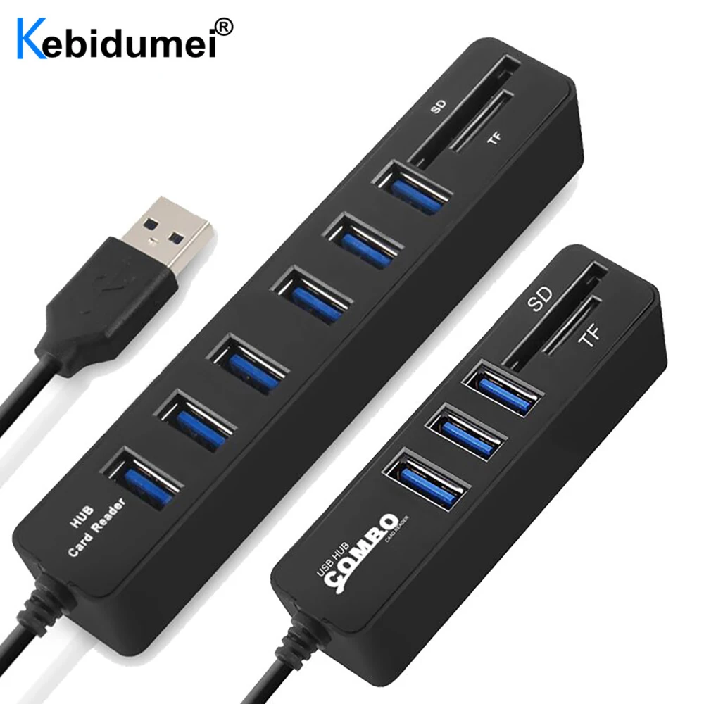 

Адаптер-Разветвитель USB 2,0 для SD-и TF-карт
