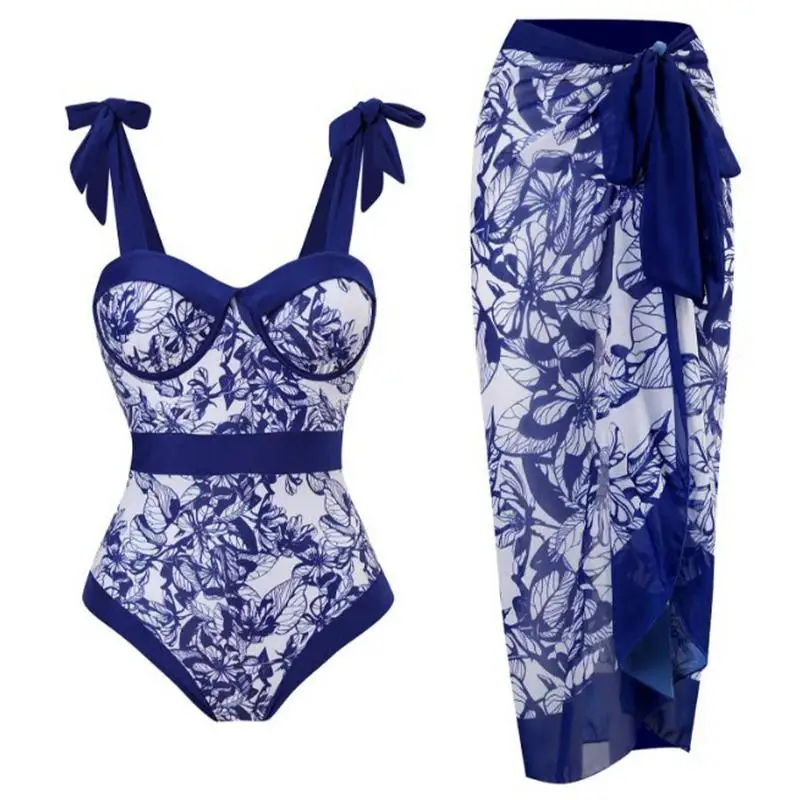 

Comfortable One Piece Women Swimsuit Print Swimwear Women Backless Bathing Suit Beach Wear Fashion Women Cover Swimsuit
