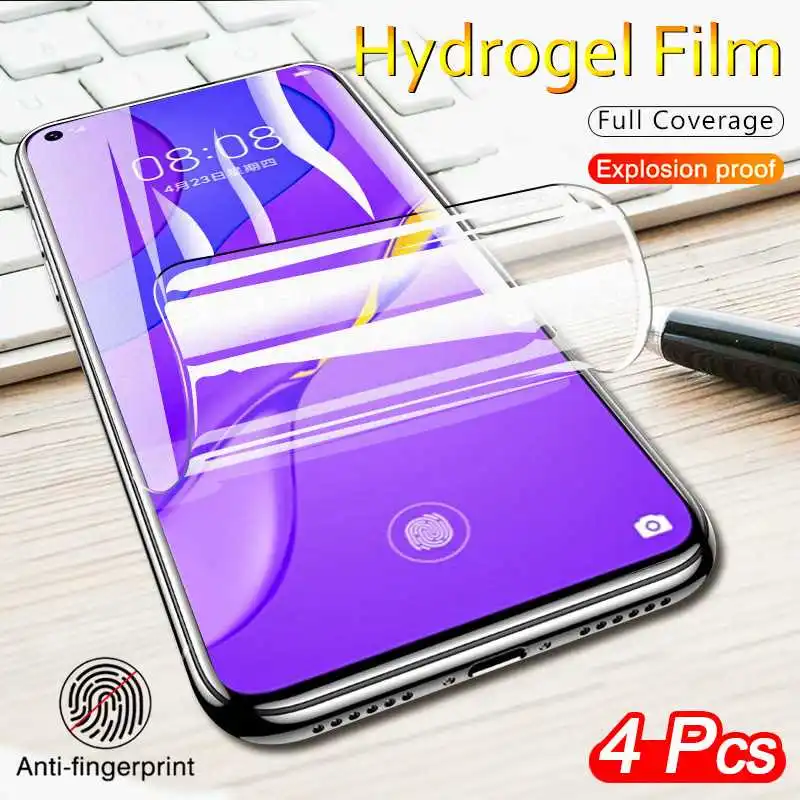 

4Pcs Hydrogel Film On the For Huawei Nova 8 9 Pro 7 6 SE 5i 4 E 3i Screen Protector Mate 10 20 30 Lite 40 50 Pro Protective film