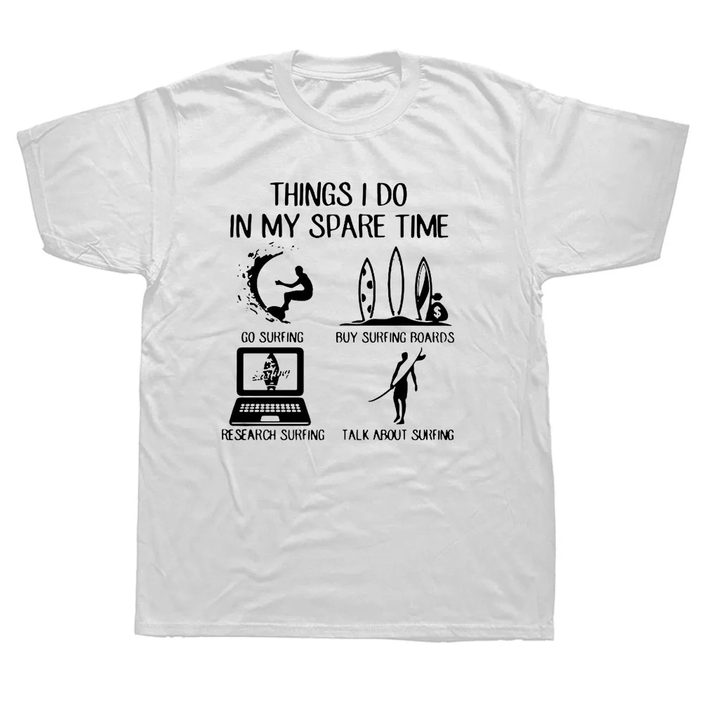 

Футболка мужская с рисунком вещей, которые я делаю в запасном времени