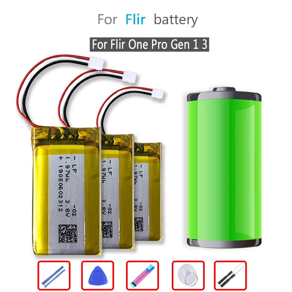 

Onepro 520mAh Battery for Flir One Pro Gen 1 3 Gen1 Gen3 Gen 3 Thermal Imaging Camera