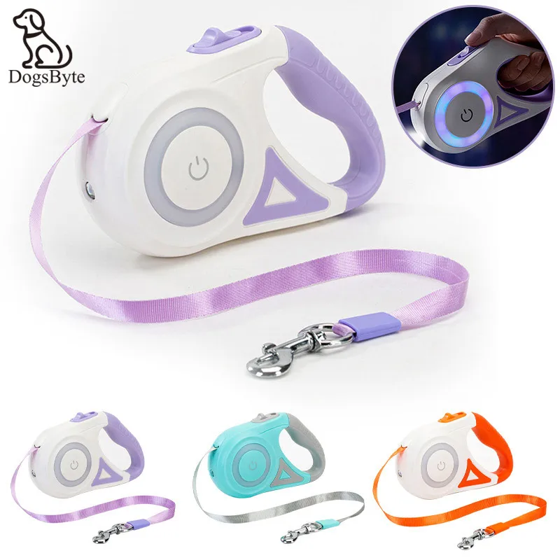 

Light Retractable Pet Leads Traction Rope Durable Dog Walk Run Leash Automatic