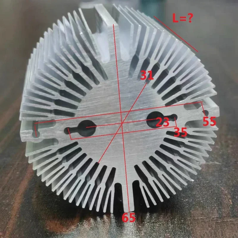 

Круглый алюминиевый радиатор для лампы 65 мм tjlslzyh
