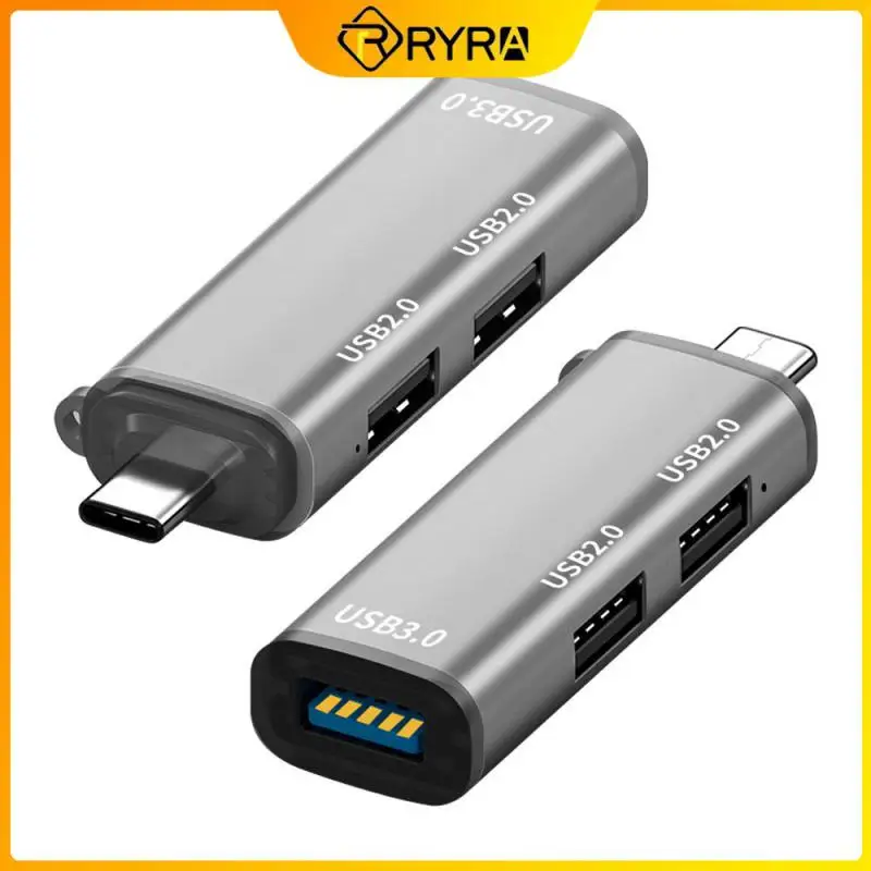 

Мультиконцентратор RYRA 3 в 1, концентратор Type-c, мини алюминиевый концентратор USB 3,0, док-станция с 3 портами и несколькими расширителями для ПК, ...